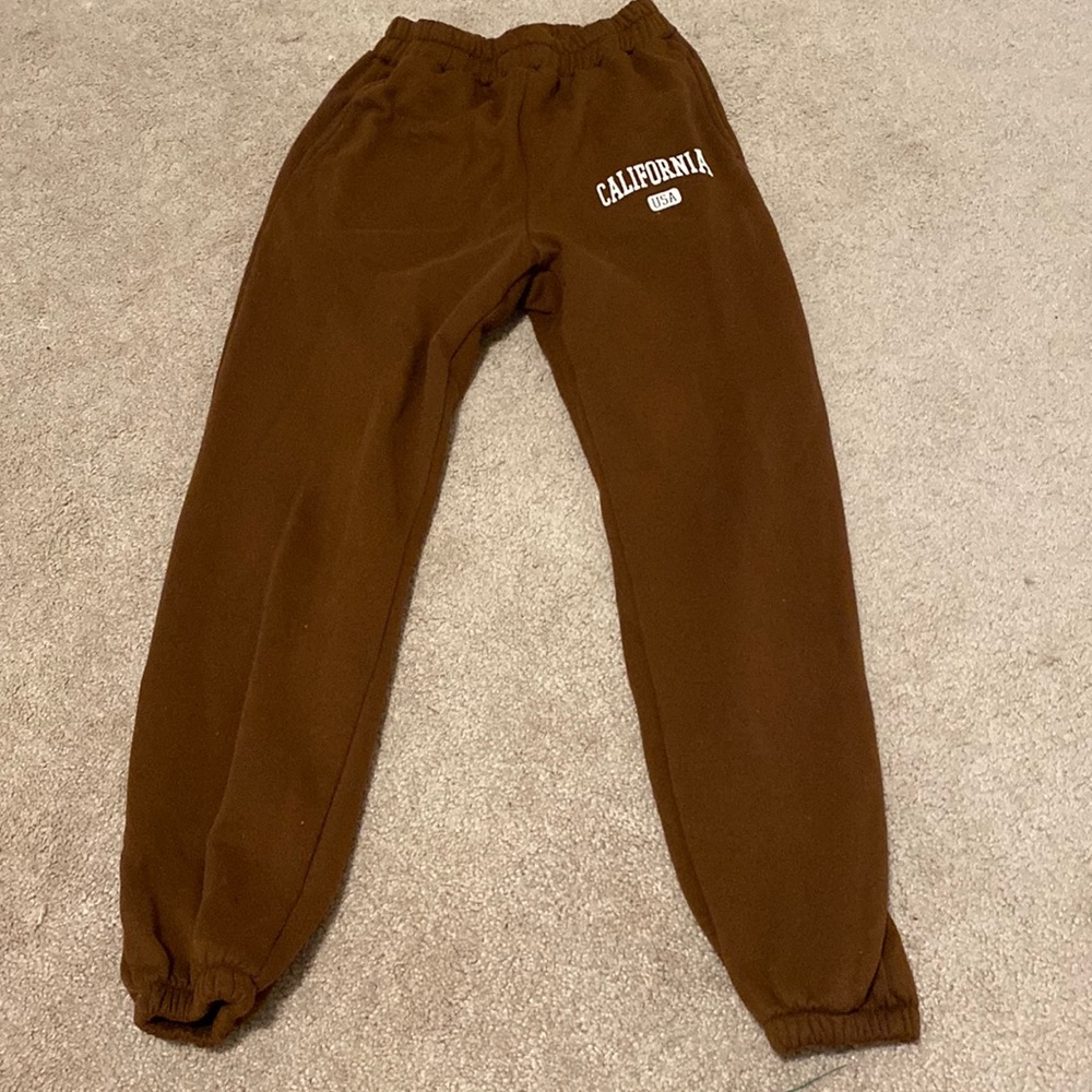 SHEIN, brown sweatpants, XS.